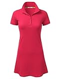 DRESSIS Women's Short Sleeve Polo Shirt Mini Shift Dress (Various Colors)