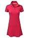DRESSIS Women's Short Sleeve Polo Shirt Mini Shift Dress (Various Colors)
