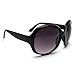 HuntGold 1X Lady Girl Popuplar Graceful Sunglasses Retro Vintage Big Frame Goggles Shades Eyeglass(bright black)