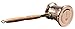 MisterCopper Hammered Copper Turkish Greek Coffee Pot Coffee Maker Cezve Ibrik With Wooden Handle 1 mm (10oz)