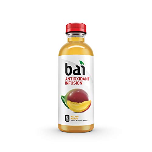 BAI FLAVORED WATER, MALAWI MANGO, ANTIOXIDANT INFUSED DRINKS, 18 FLUID OUNCE BOTTLE (PACK OF 12)