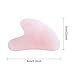 Rose Quartz Gua Sha Beauty Tool, Stone Carving Polished Scraping Massage Health Relaxation Crystal Scrapping Plate()