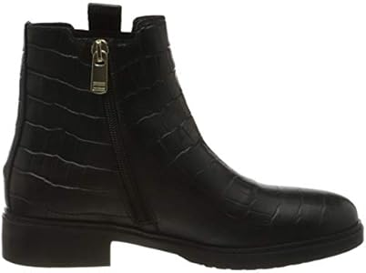 croco look flat boot