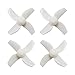 Humming FPV Props 20pcs 40mm 4-blade Micro Whoop Propellers with 1.0mm Shaft for Inductrix FPV Plus Kingkong Tiny 7 etc