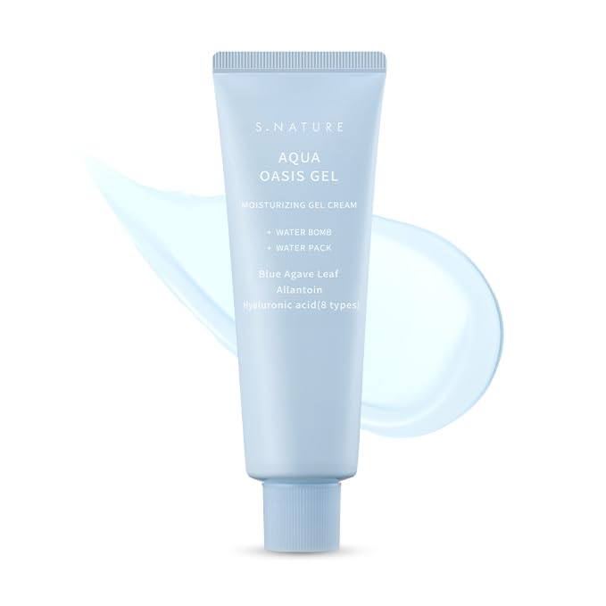 Photo 1 of S.NATURE AQUA OASIS MOISTURIZING GEL CREAM 80ml | Cooling & Soothing Facial Moisturizer for Oily & Combination Skin | Lightweight Cream, Vegan | Hyaluronic Acid, Allantoin | 2.7 Fl Oz