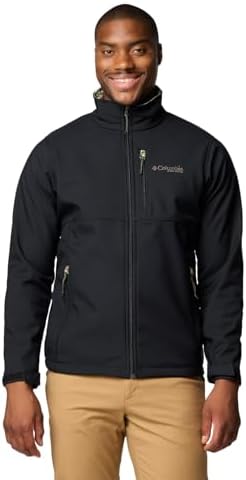 Columbia Men Omni-Shield Mt. Village Softshell Jacket (S, Navy) at