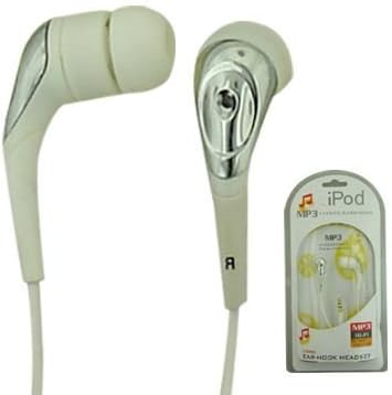 Premium MP3 Stereo Headset/ Hands-free for iPod Nano/ Mini/ Photo/ Classic/ Shuffle/ Video/ Touch 30G/ 40/ 60G/ 80G/ 160G and Other MP3 player - White Color