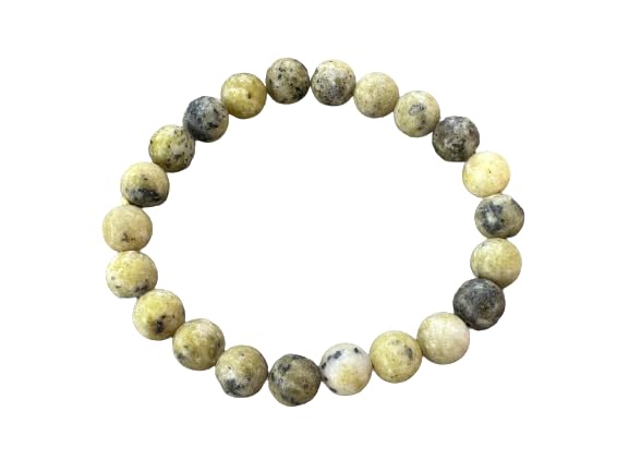 Yellow Turquoise Crystal Bead Bracelet