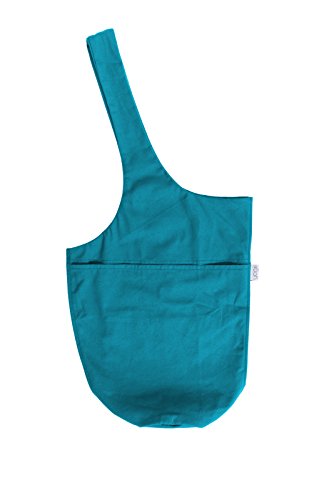 Yogiii Yoga Mat Bag | The Original YogiiiTote | Yoga Mat Tote Sling Carrier w/Large Side Pocket & Zipper Pocket | Fits Most Size Mats (Azulene Blue)