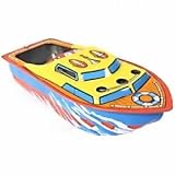 (Sale)Colorful Pop Pop Steam Boat, Tin Toy