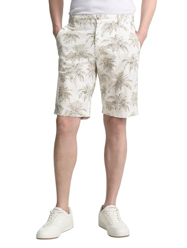 TOM TAILOR Bermuda da Uomo, 37971 - Palma a Strisce Bianche, 34