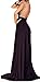 ABERRY Women Gold Sexy Lace Overlay Slit Maxi Evening Party Prom Dress Gown