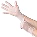 200 Disposable Vinyl Gloves, Non-Sterile, Powder-Free, Smooth Touch, Food Service Grade, Large Size [2x100 Pack]