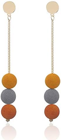 XUAILI Pendientes Brillantes para Mujeres niñas Retro Largos Colgantes