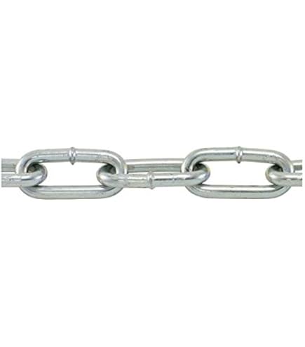 Campbell 0722427 Low Carbon Steel Lock Link Single Loop Chain, Wrapped