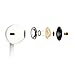 Earphones with Microphone Premium Earbuds Stereo Headphones and Noise Isolating headset for Apple iPhone iPod iPad Samsung Galaxy LG HTC - 2 Pack (white-01)