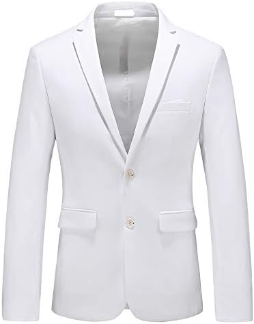 UNINUKOOMen White Suit Jacket for Men US Size 36