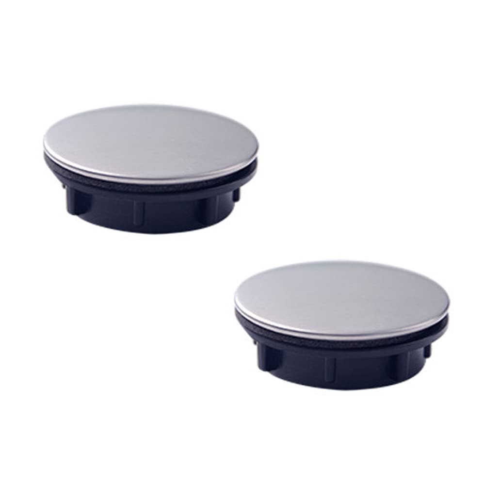 2 Pcs Sink Hole Cover Kitchen Sink Tap Hole Plate Stopper Cover Bathroom Faucet Hole Cover Stainless Steel Sink Overflow Covers Sink Accessories (45mm)