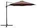 Le Papillon 10 ft Cantilever Umbrella Outdoor Offset Patio Umbrella Easy Open Lift 360 Degree Rotation, Coffee
