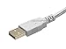 Monoprice 1.5-Feet USB 2.0 A Male to Micro 5pin Male 28/24AWG Cable with Ferrite Core (Gold Plated), White (108639)