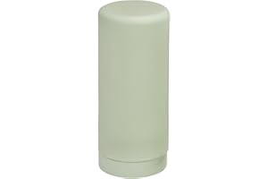 WENKO Easy Squeeze Dish Soap Dispenser for Kitchen Sink, Squeeze Bottle for Washing Up Liquid and Hand Soap, Round refillable Plastic Bottles, Easy to Fill and to use, 8.5 oz, Light Green
