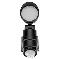 Joddge Adjustable LED Flood Security Light with Motion Sensor Waterproof for Outdoor Wall Back Yard Porch Patio Garage Garden Driveway Light (Black)