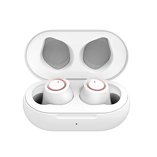 Lavanda True Wireless Stereo Ear-Buds,German design Bluetooth 5.0，Bio-diaphragm for Attractive Playback，8 Hours of Playback，260Hours Standby，One-touchControl，3 Sizes of Earplugs, (White)