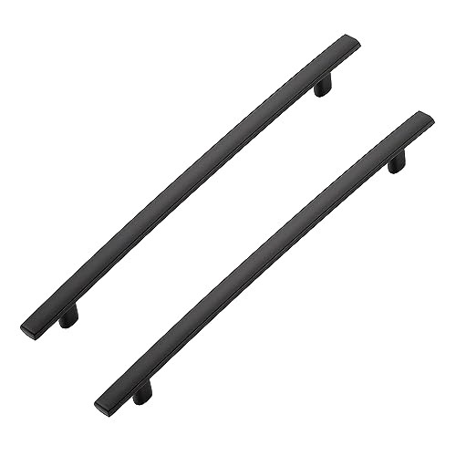 Ravinte Decor 30 Pack Cabinet Handles 7.5" Hole Center - Curved Cabinet Pulls Black Drawer Pulls for Kitchen Cupboard Solid Hardware for Dresser Drawer Arch Hardware