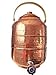 Biz2frnds Pure Copper Hammered Water Dispenser Storage Water Tank with Tap | Water Pot | 1.7 Gallon| 6.5 Ltr Capacity | 218 Oz