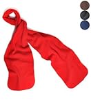 Solid Color 100% Polyester Fleece Unisex Winter Scarf