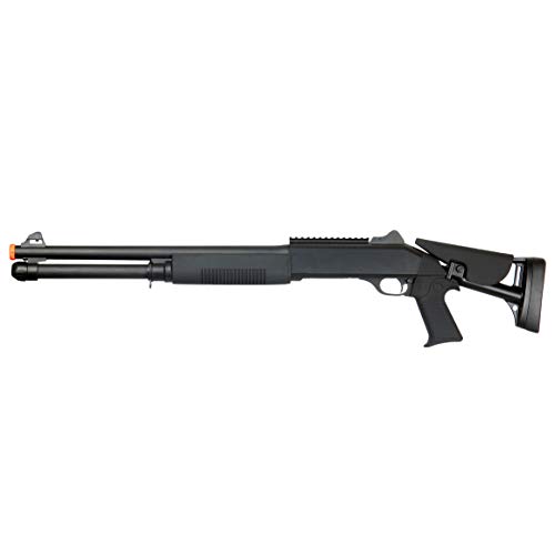 BBTac Airsoft Shotgun BT-M56C Tri-Barrel Triple Shot Spring Loaded Pump Action - Thumbnail 2