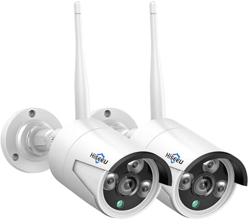 Hiseeu 5MP Add On Security Camera 2 Pack