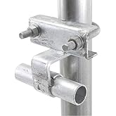 Ozark Fence &amp; Supply - Chain Link Fence Rolling Sliding Gate Track Bracket - Galvanized Steel Coating- 2-3/8" to 2-7/8" Post Size- 1-5/8" Rail (1 Count)