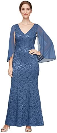j kara beaded capelet dress J Kara Women's Petite Beaded Capelet Long Dress Navy Blue Size 8 Sleeveless
