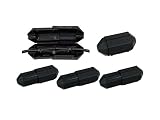 3 PK Black Extension Cord Safety Cover with Water-Resistant Seal for fastening and retaining