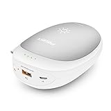 PISEN Rechargeable Hand Warmer Power Bank 2-in-1 7500mAh Battery Charger Electric Reusable Pebbles Double-Side Pocket Handwarmer for Winter Sports, Ski, Hiking, Camping, Gift-Giving and More