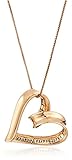 Sterling Silver A Mother Holds Her Child's Hand Heart Pendant Necklace, 18