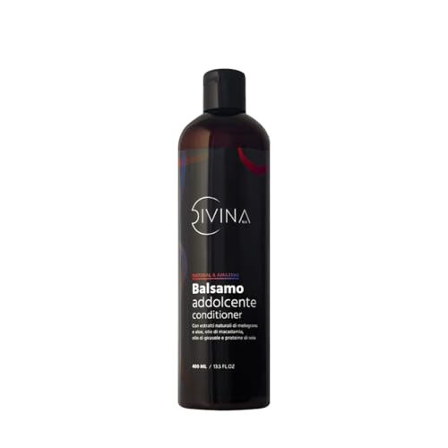DIVINA BLK Natural & Amazing Natural Extracts Softening Conditioner for Wavy Curly Super Curly Afro Natural & Amazing Hair (400ml)