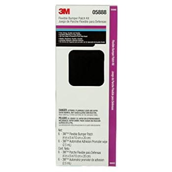 3M Flexible Bumper Patch Kit, 05888, Black, 4 in x 8 in