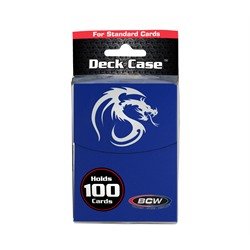 1 BCW Deck Box / Case - BLUE - Holds 100 Cards