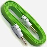 PNP Flat Aux Stereo 3.5mm Music Transfer Cable for Mobiles and Speakers (Color May Vary)