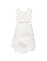 Sin palabras vestido de fiesta con dobladillo y mangas grandes para niñas