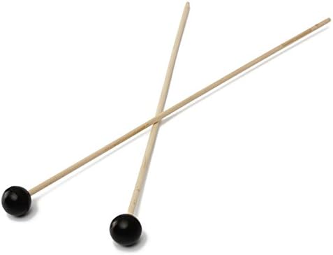 BephaMart Glockenspiel Xylophone Hardwood Mallets Sticks Set Black Rubber Head Shipped and Sold by BephaMart