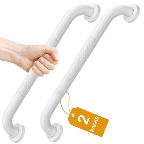 FANHAO 2 Pieces Bathroom Grab Bar, 41 cm Shower Grab Bar SUS304 Stainless Steel, Non-Slip, Support Bar for Bathtub Wall for Elderly Disabled Pregnant Children