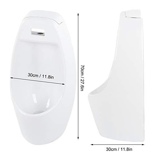 Urinoir voor wandmontage, met spoelsysteem, urinoir, om op te hangen, badkamer, toilet, volwassenen, heren, interieur… - Afbeelding 6