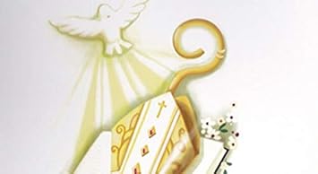 Dolce Idea Cialda In Ostia Per La Santa Cresima Personalizzabile Forma Cm Decorazione Per Torta Amazon It Giochi E Giocattoli