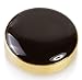 Black & Gold Button Covers - 0.7 inch x 2 (Cufflinks for Regular Shirts)