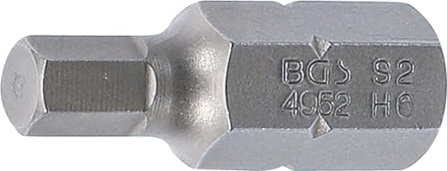 BGS 4952 | Bit | Length 30 mm | 10 mm (3/8") Drive | internal Hexagon 6 mm