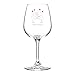 Happy Anniversary! Wine Glass- 12.75 oz. - Romantic Red or White Wine Glass - Made in USA – Cool Present Idea for Anniversary, Newlywed, Wife or Her (Qty. 1)