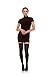 Jomi Compression Thigh High Collection, 20-30mmHg Premiere Closed Toe Made in USA 240 (Medium, Black)